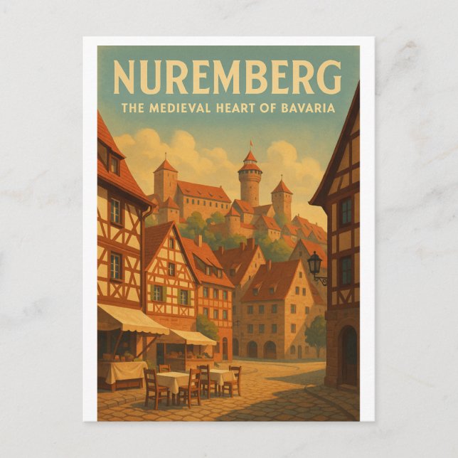 Postal Nuremberg — El corazón medieval de Baviera (Anverso)