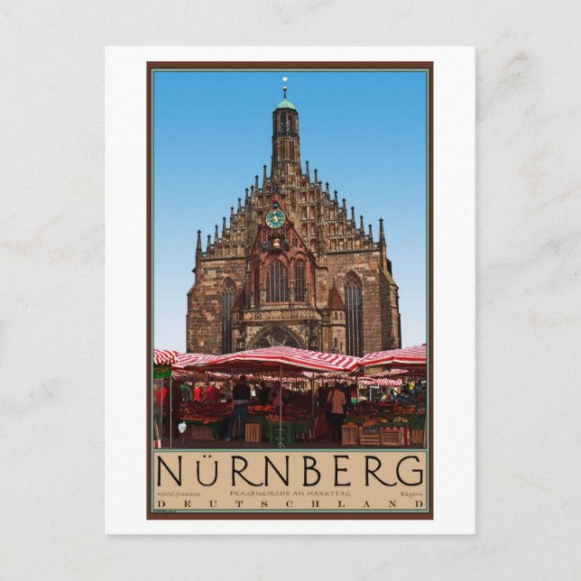 Postal Nürnberg - Frauenkirche (Anverso)