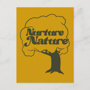 Postal Nurs Naturaleza Retro Tree Hugger