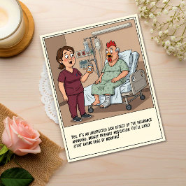 Postal Nurse Talking To Chicken Head Patient Get Well