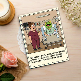 Postal Nurse Treats Patient With Frog Head Get Well