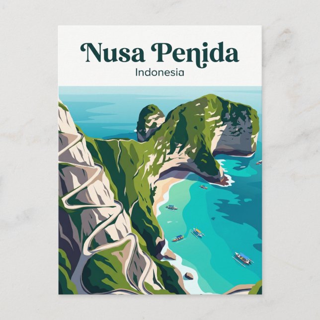 Postal Nusa Penida Indonesia (Anverso)