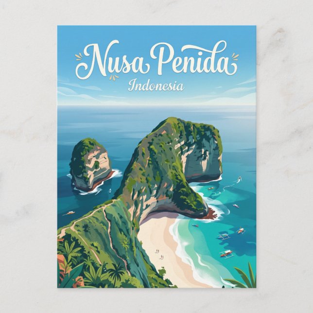 Postal Nusa Penida Indonesia (Anverso)