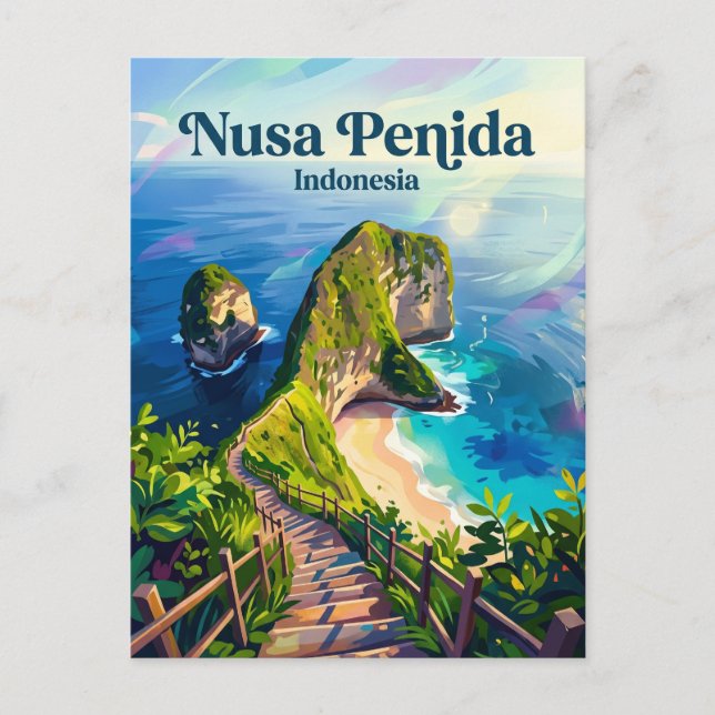 Postal Nusa Penida Indonesia (Anverso)