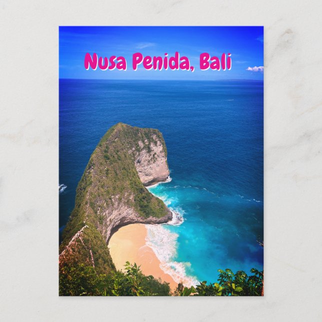Postal Nusa Penida, playa de Dinosaur (Anverso)