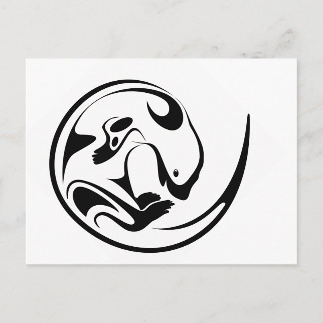 Postal Nutria juguetona (Anverso)