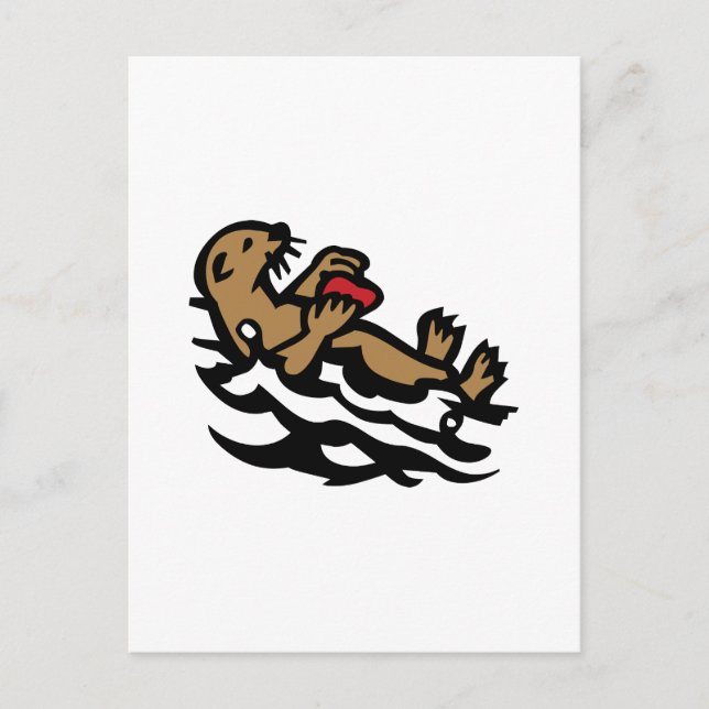 Postal Nutria marina (Anverso)