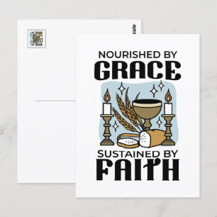Postal Nutrida por Grace, sostenida por Faith Design