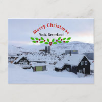 Nuuk, felicitaciones navideñas de Groenlandia