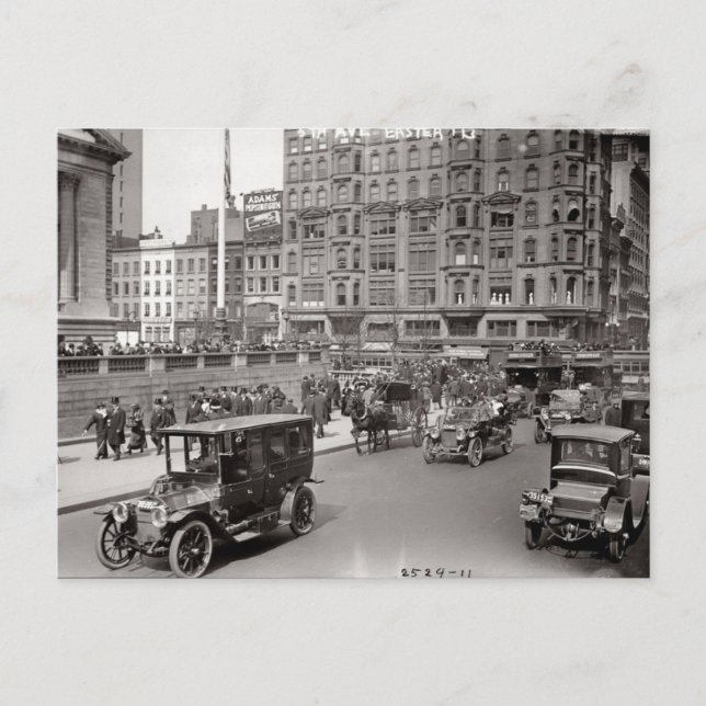 Postal NY City Street Early 1900's Postcard (Anverso)