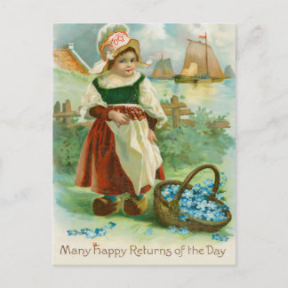 Postal NY Public Library Vintage Birthday Card # 3