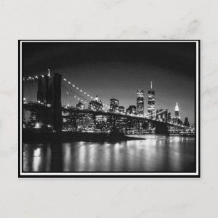 Postal NYC blanco y negro