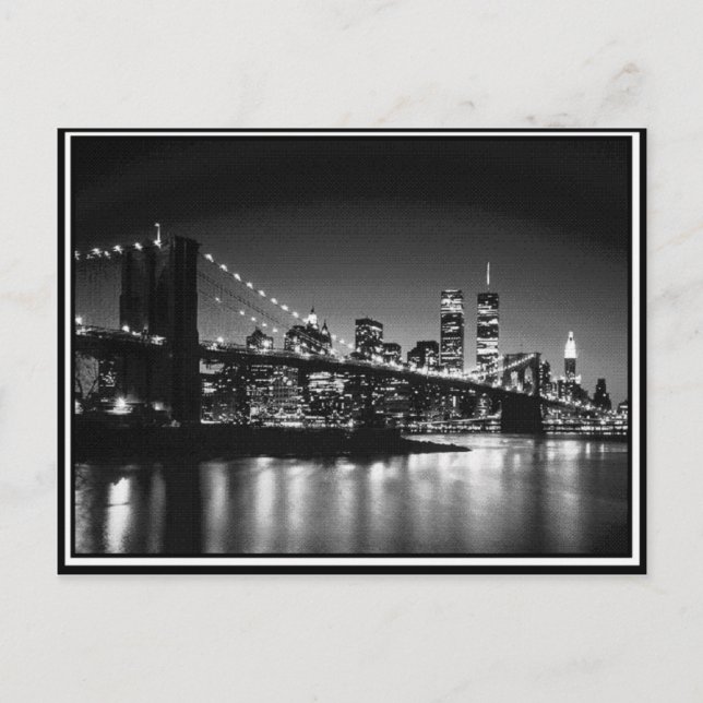 Postal NYC blanco y negro (Anverso)
