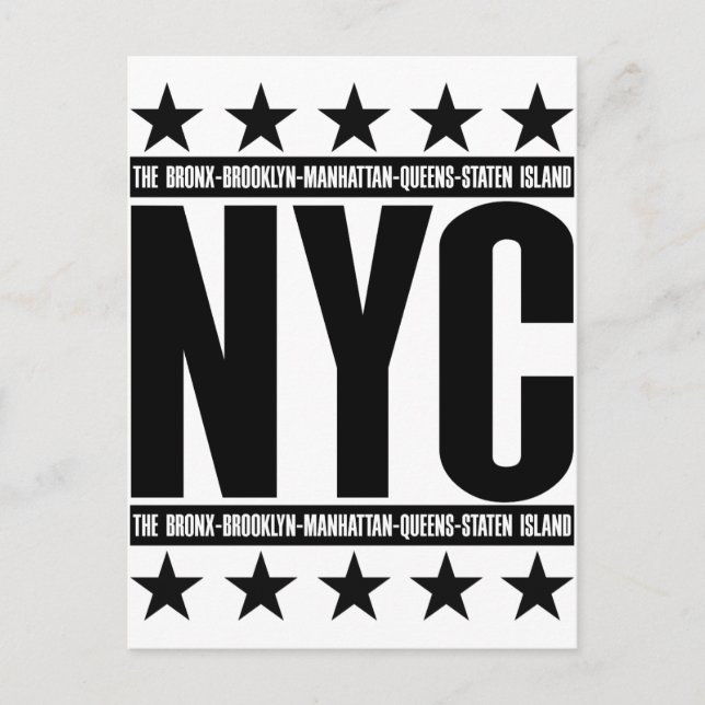 Postal NYC Boroughs (Anverso)