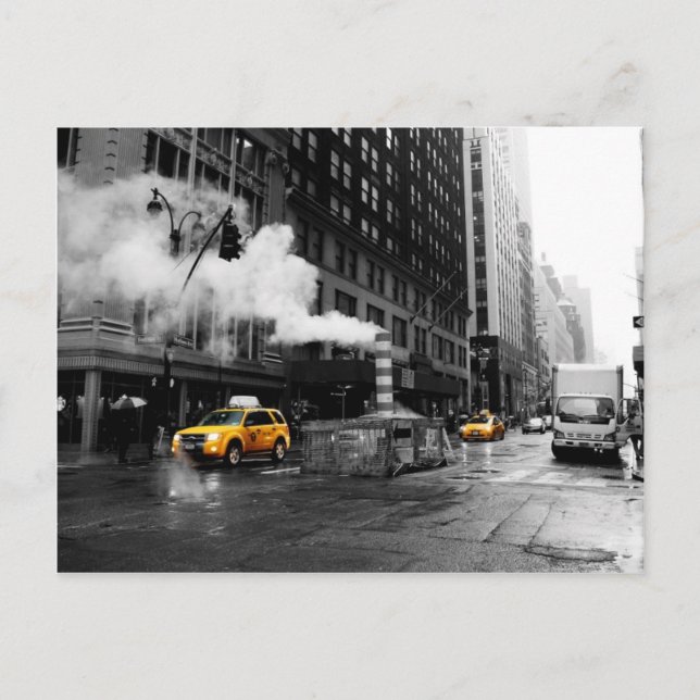 Postal NYC Cab Amarillo (Anverso)
