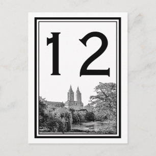 Postal NYC Central Pk Lake San Remo Etched SQ Número de t