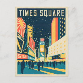 Postal NYC con Stunning Times Square