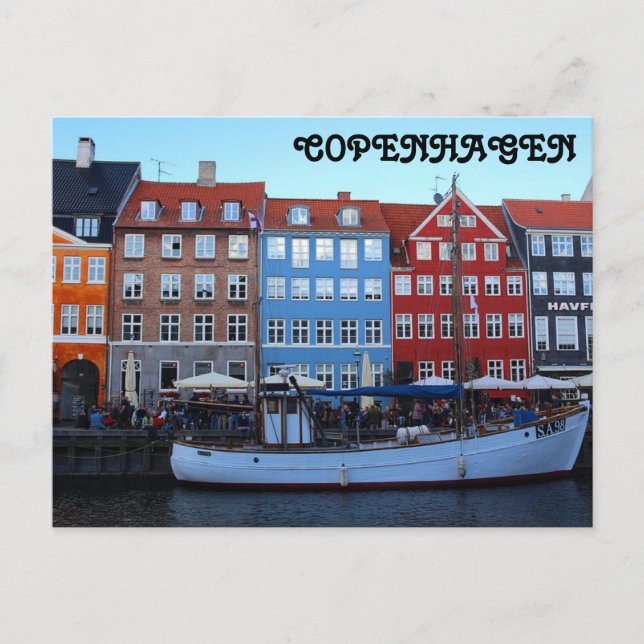 Postal Nyhavn Copenhagen Dinamarca (Anverso)