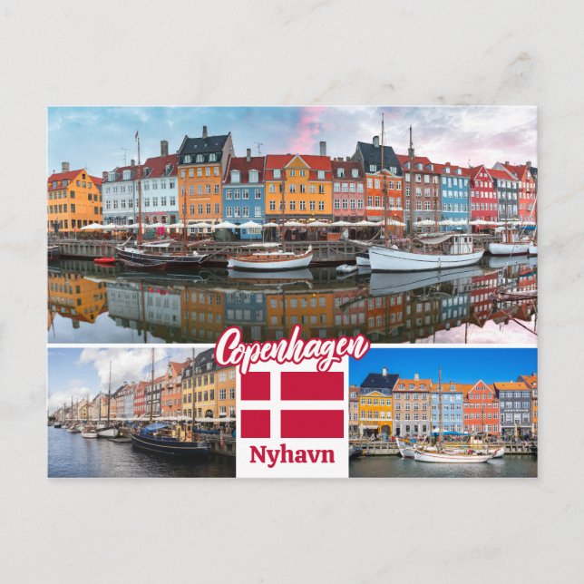 Postal Nyhavn Copenhagen Dinamarca (Anverso)
