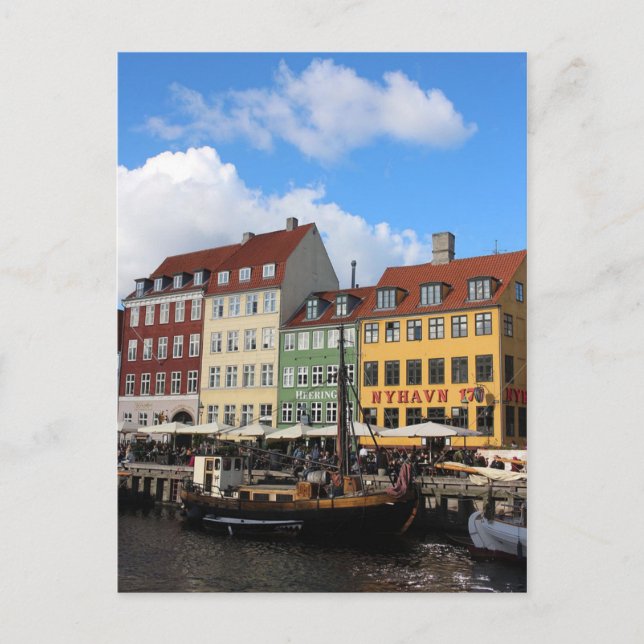 Postal Nyhavn Copenhagen Dinamarca (Anverso)