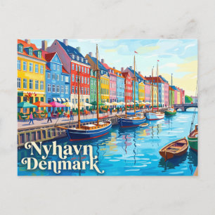 Postal Nyhavn Dinamarca