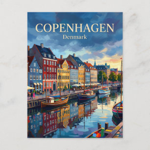 Postal Nyhavn Dinamarca