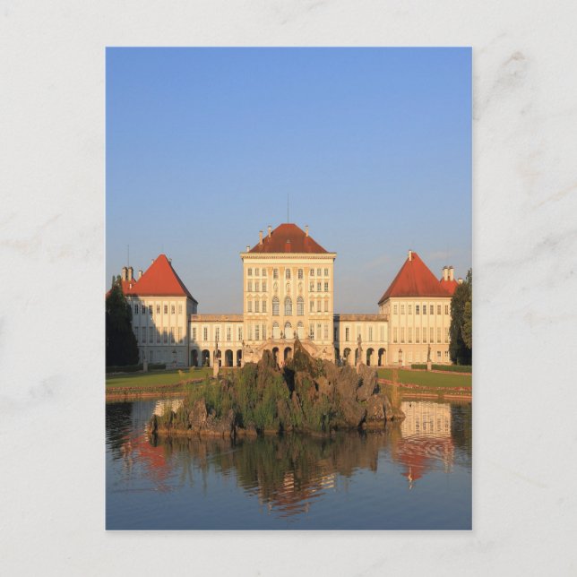 Postal Nymfenburger Schloss al atardecer (Anverso)