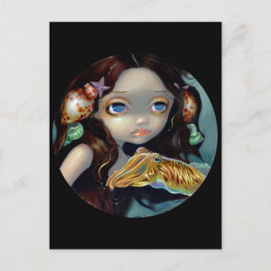 Postal "Nymph with a Cuttlefish"