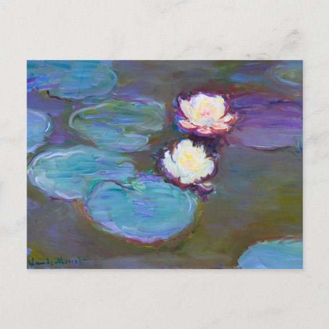 Postal Nympheas de Claude Monet (Anverso)