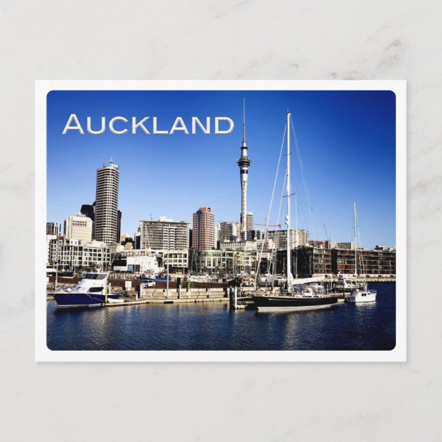 Postal NZ Auckland - Torre Sky - (Anverso)