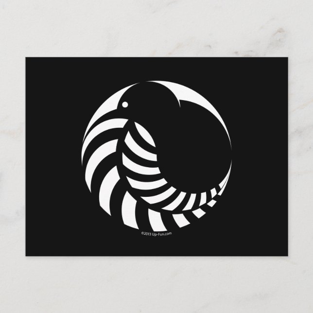 Postal NZ Kiwi / Silver Fern Emblem (Anverso)