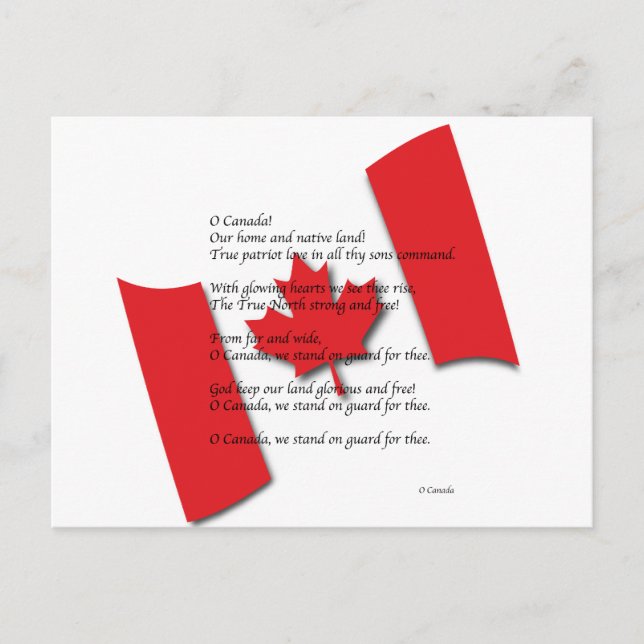 Postal O Canadá (Anverso)