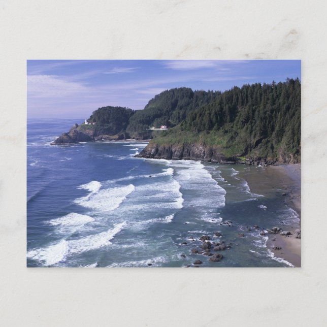 Postal O, Costa de Oregón, Faro de Heceta Head, en (Anverso)