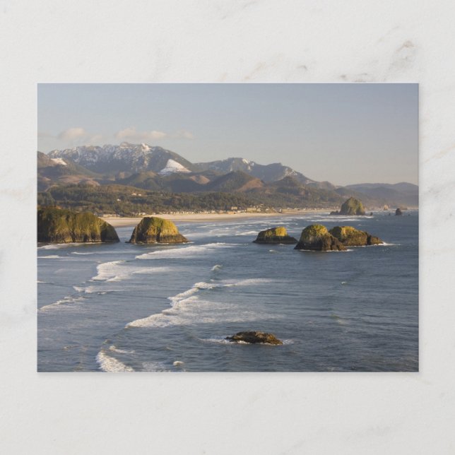 Postal O, Costa de Oregón, Parque Estatal Ecola, vista de (Anverso)