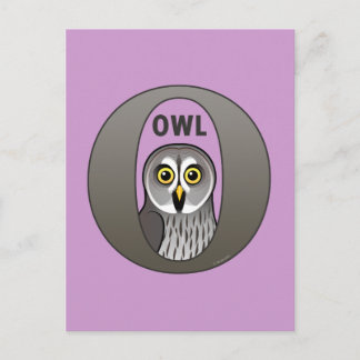 Postal O es para Owl