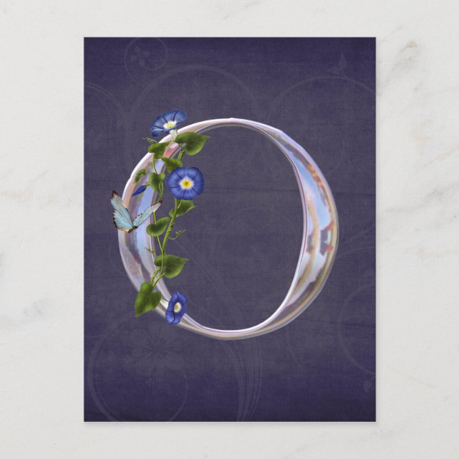 Postal O inicial de mariposa precisa (Anverso)