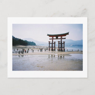 Postal O-torii, santuario de Itsukushima: Japón