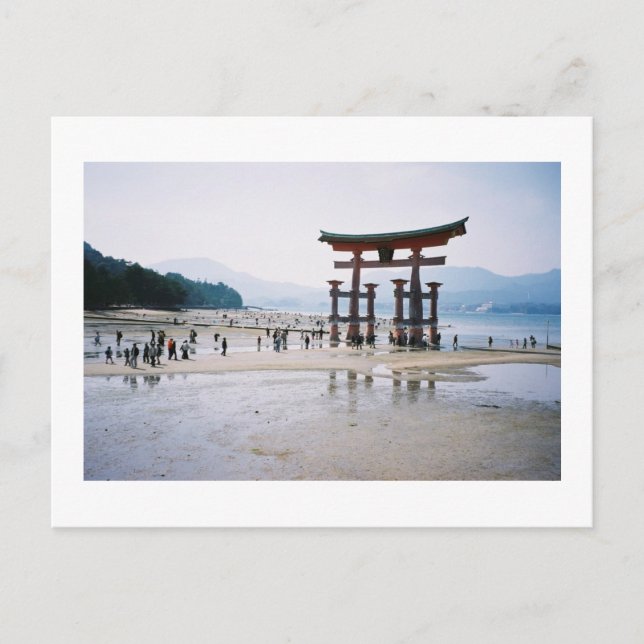 Postal O-torii, santuario de Itsukushima: Japón (Anverso)