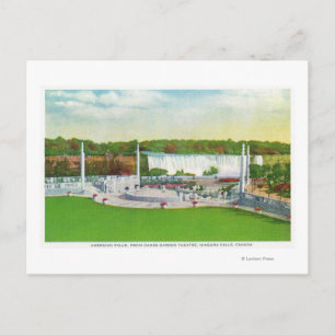 Postal Oakes Garden Theatre view of American Falls