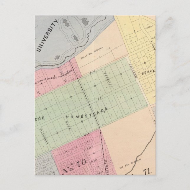 Postal Oakland, alrededores 16 (Anverso)