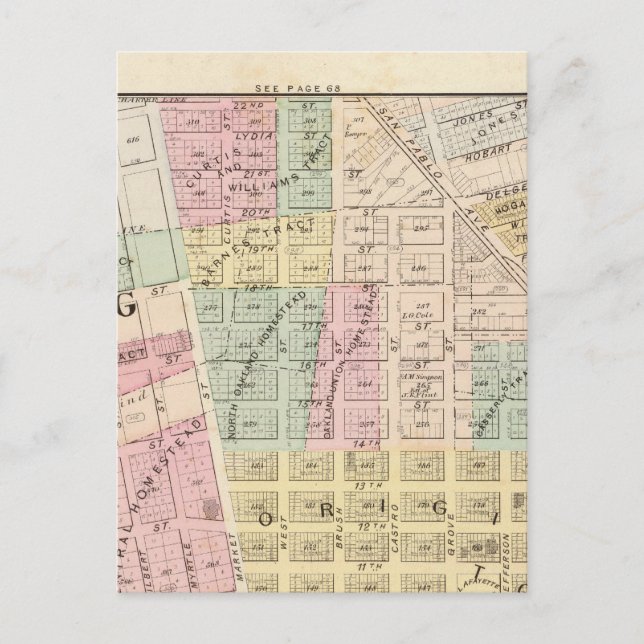 Postal Oakland, alrededores 3 (Anverso)