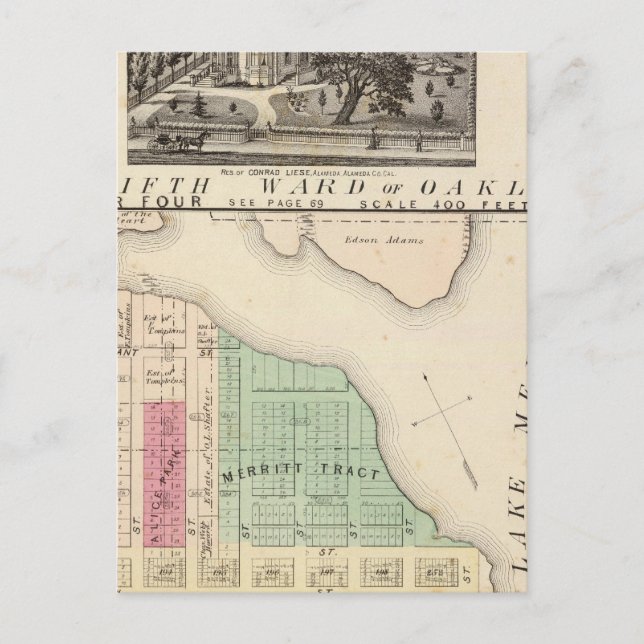 Postal Oakland, alrededores 4 (Anverso)