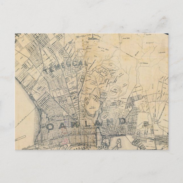 Postal Oakland, Berkeley, Alameda (Anverso)