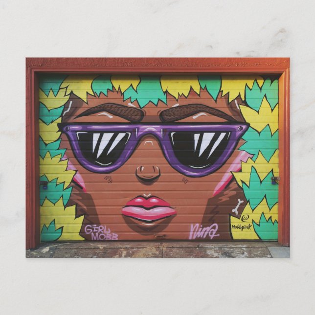 Postal Oakland: Chica Mob (Anverso)