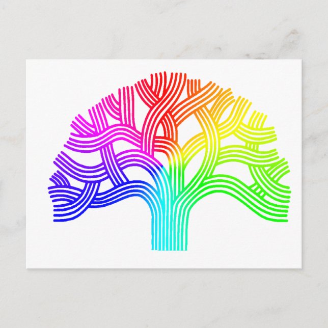 Postal Oakland Tree Rainbow (Anverso)