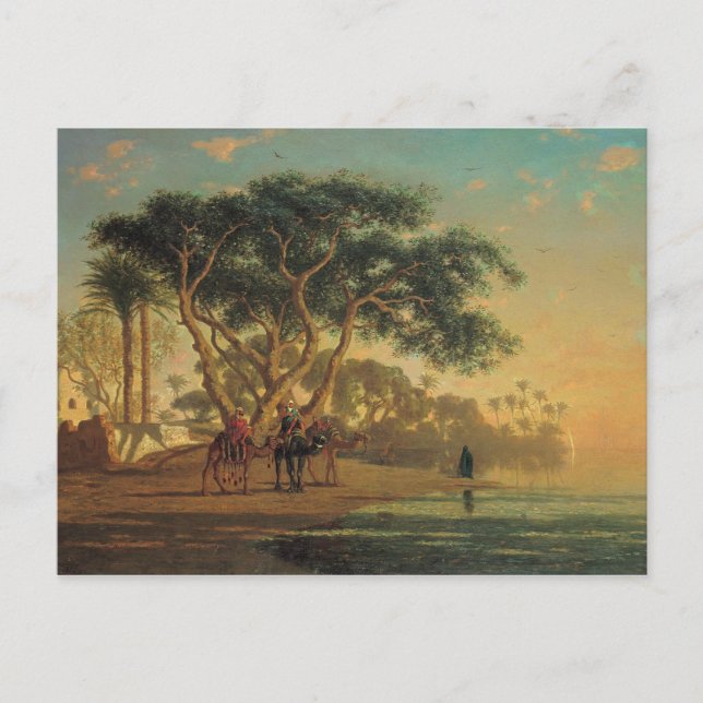 Postal Oasis árabe, 1853 (Anverso)