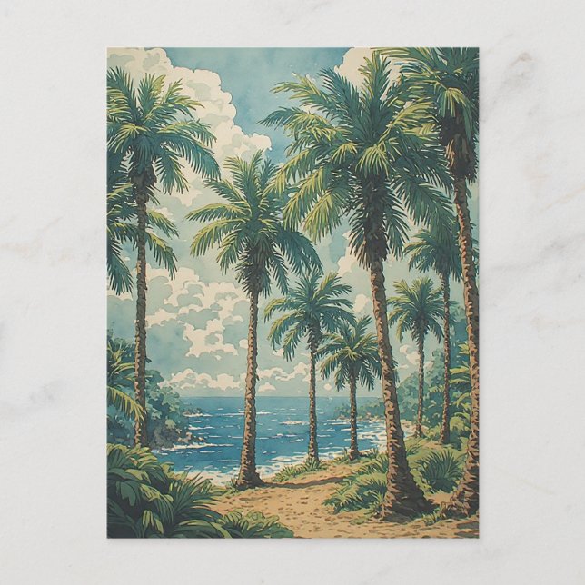 Postal Oasis Costero Tropical (Anverso)
