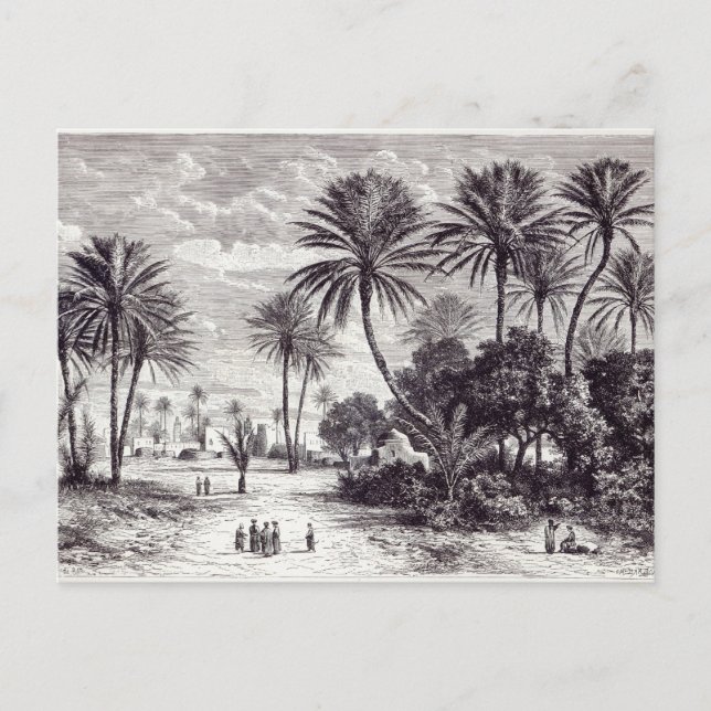 Postal Oasis de Gafsa: Túnez (Anverso)