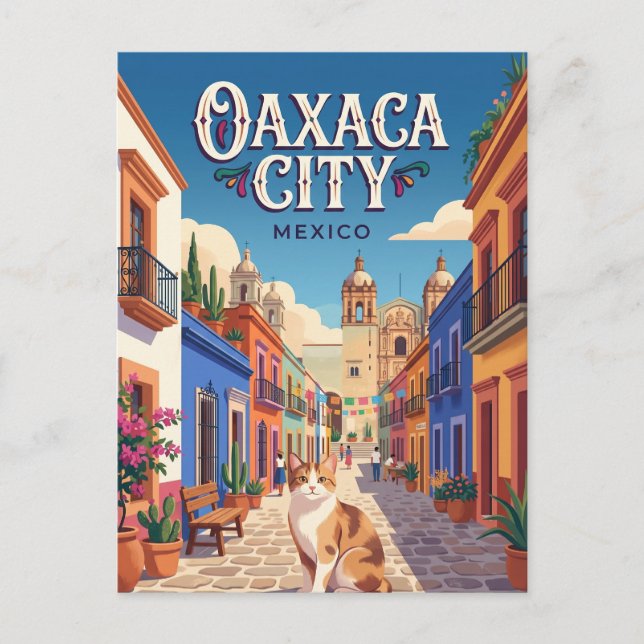 Postal Oaxaca de Juárez México (Anverso)