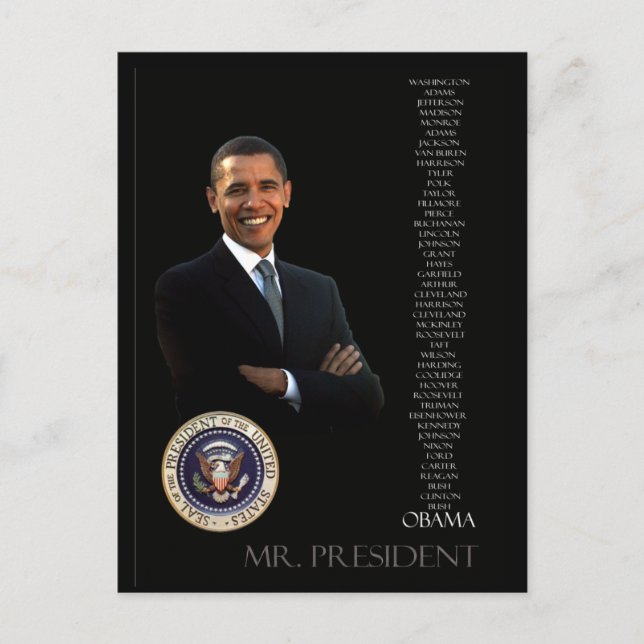 Postal Obama (Anverso)